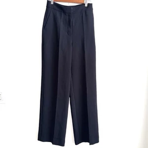Wilfred by Aritzia High Waisted Wide Leg Alanya Trouser Pant Size 4 Black Career - Picture 1 of 9