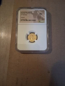 Byzantinisches Reich AD 610-641 Heraklius AV Semissis NGC AU GOLD - Bild 1 von 2