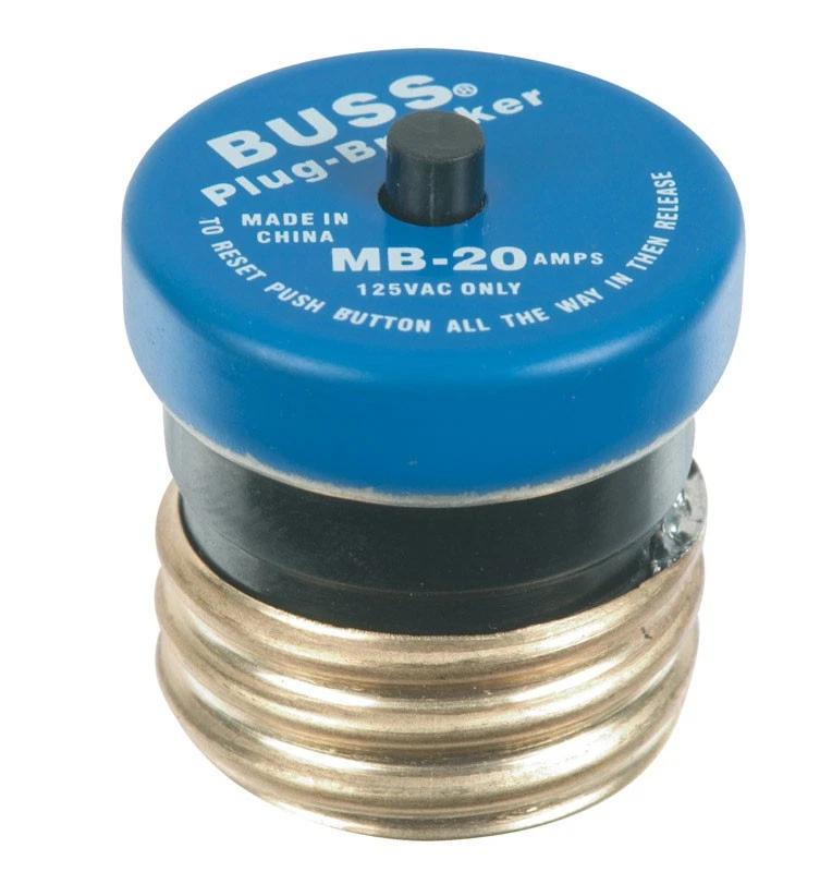 Bussmann BP/MB-20 Plastic 20A 125V ac Plug Fuse 19.19 L x 12 H x 13.6 W in. - Image 1 of 1