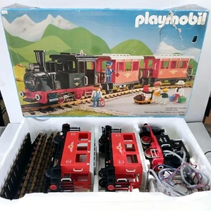 Set passeggeri PLAYMOBIL 4002 vintage 1988 binari e treni scatola originale testato - Foto 1 di 19