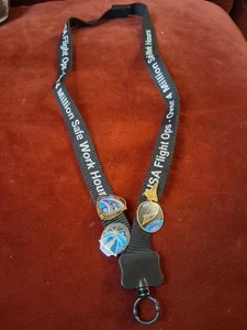 NASA EMPLOYEE I.D. LANYARD CELEBRATING 4 MILLION SAFE HOURS ABOARD I.S.S. - Picture 1 of 4