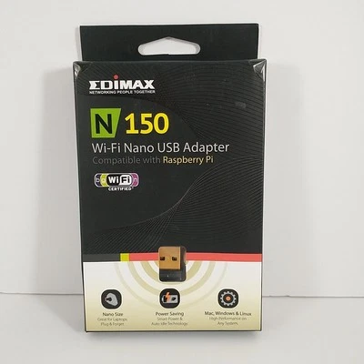 Edimax N150 WiFi 802.11n Nano USB Adapter for PC Mac or Raspberry Pi - Image 1 of 4