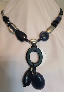 Chico's Chunky Perlenkette blau - Bild 1 von 7