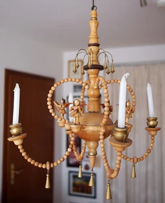 Adventsleuchter – Hängeleuchter – Fa. Expertic – 1980er Jahre – Orig. Erzgebirge - Bild 1 von 4