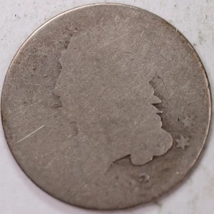 1832 Cap Bust Silver Dime, Poor Circulated Coin, Store #d832.01 - Picture 1 of 2