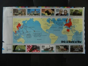 US SC# 2559 A WORLD AT WAR 1942 SS MNH - Imagen 1 de 1