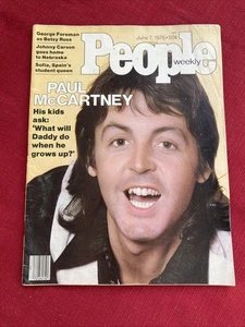 Giugno 1976 People Weekly Magazine Paul McCartney The Beatles - Foto 1 di 2