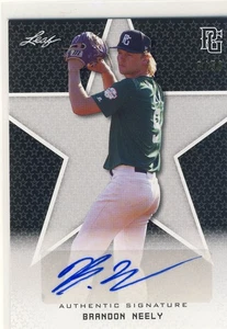 BRANDON NEELY 2020 Leaf Perfect Game PG National Showcase Black AUTO /50 FLORIDA - Afbeelding 1 van 1