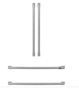 Kit Maniglia Frigorifero Caffè Francese 4 Porte Acciaio Inox Spazzolato - Foto 1 di 4