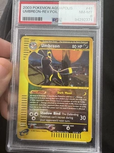 Pokémon TCG Umbreon Aquapolis 41/147 Reverse Holo Psa 8 But Super Clean - Picture 1 of 3
