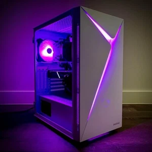 Custom RGB Gaming Desktop PC Intel Core i7 3.40 Quad 16 GB SSD Nvidia 1660 Super - Picture 1 of 16