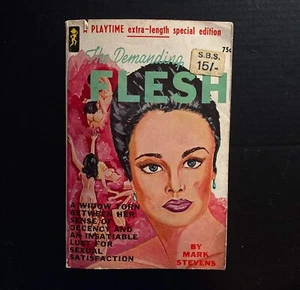 Mark Stevens - The Demanding Flesh - Playtime Books - 1965 Pulp Sleaze Smut - Picture 1 of 3