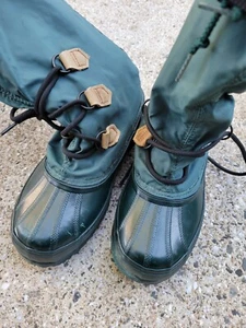 Vintage Sorel Snowlion Snow Boots Green Women’s 6 Winter Insulated Wool Liner - Picture 1 of 9