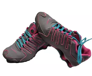 Nike Women's NZ Shoes Shox 636088-001 Gray Blue Pink Super Rare Shoes - Picture 1 of 13