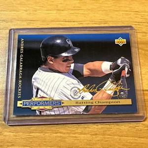Andres Galarraga 1994 Upper Deck Gold Signature #312 Top Performers - Foto 1 di 2