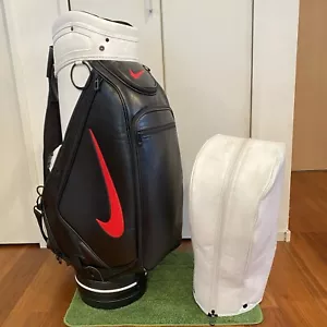 Nike Statement Black/White Golftasche Carry Cart Caddy Staff Tour Bag selten ... - Bild 1 von 23