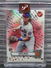 2023 Topps Pristine Brett Baty Pink Encased Refractor Rookie RC #7/15 Mets