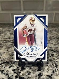 2023 Panini Flawless Signatures Blue Sapphire Champ Bailey Auto #/10 Rare HOF - Bild 1 von 2