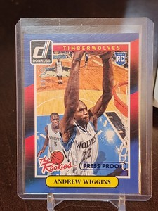 2014 Donruss The Rookies Press Proof Blue /99 Andrew Wiggins RC ROOKIE