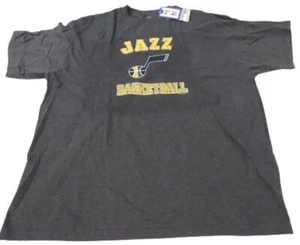 New Utah Jazz Basketball Mens Sizes 2XL-3XL-4XL-5XL-Tall Gray Majestic Shirt - Picture 1 of 6