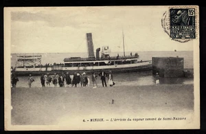 MINDIN DIE Ankunft des Dampfes aus Saint-Nazaire POSTKARTEN - Bild 1 von 2