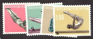 1957 Liechtenstein Sc# 308-11 - Gymnastics, Sports, Set - MH Cv$18.45 - Picture 1 of 1