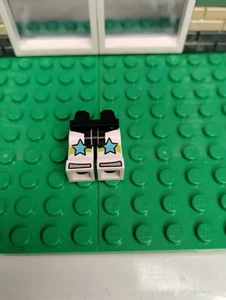 New Lego White Legs With Blue Star - Picture 1 of 2
