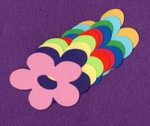 Tarjetas de álbum de recortes FUNKY FLOWER troquelados primavera verano - Imagen 1 de 1