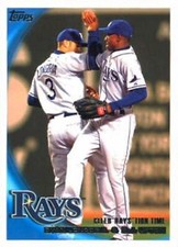 2010 Topps #636 Evan Longoria B.J. Upton Tampa Bay Rays