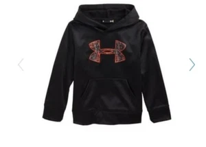 $39 boys under armor Digital City Logo black sweat shirt size 4 P9 - Picture 1 of 3