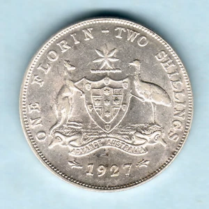 Australia. 1927 Florin.. Much Lustre - EF/gEF - Imagen 1 de 2