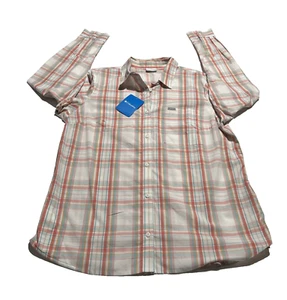 NWT Columbia Women's Shirt Size XL Button Down Long Sleeve Shirt Plaid Top NEW - Picture 1 of 9
