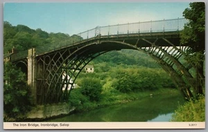 IRONBRIDGE The Iron Bridge Shropshire Postcard - Picture 1 of 2