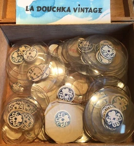 FRENCH 1920s HOROLOGIST WATCH GLASSES~ 107 CRYSTALS ~ASSORTED SIZES~ NEW/UNUSED - Picture 1 of 9