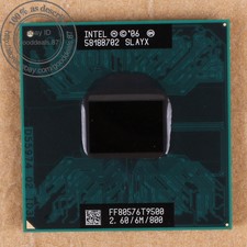 Intel Core 2 duo t9500 - 2.6 GHz (ff80576gg0646m) slayx slaqh CPU 800 MHz