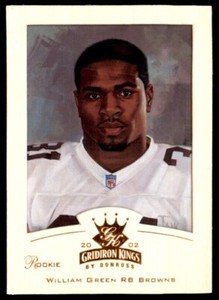 2002 Donruss Gridiron Kings William Green RC Cleveland Browns #109
