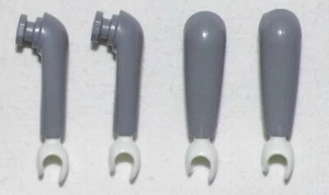 10635, Arm (mit Nute für Manschetten), mittelgrau, weiss - Picture 1 of 1