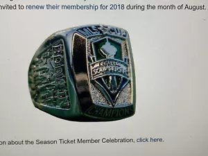 {2} LOT * Seattle Sounders FC MLS Cup Replica Championship RING *LIMITED* 2016 - Picture 1 of 11