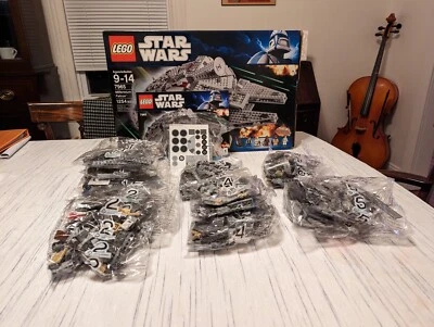 Lego 7965 Star Wars Millennium Falcon Original Trilogy Sealed Contents Box Open - Image 1 of 4