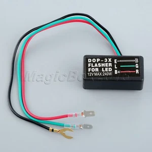 12V Motorcycle Dirt Bike ATV Relay 3 Pin LED Turn Signal Light Flasher Universal - Picture 1 of 10