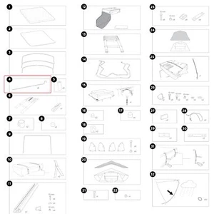 Thule Rainfly Rods (Juego de 8) para Tepui Kukenam Autana - Imagen 1 de 2