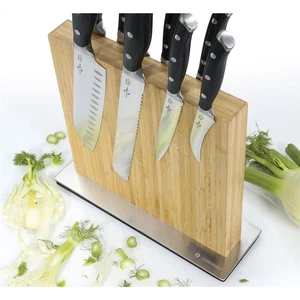 1 Zassenhaus Magnet Messerblock Messerhalter Messer Ständer Messerbrett Bambus  - Bild 1 von 3