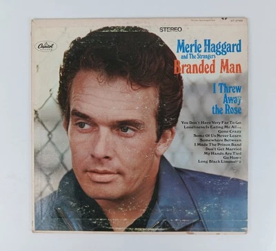Merle Haggard & The Strangers – Branded Man 1967 Vinyl LP Capitol ST 2789 VG+/VG - Image 1 of 4