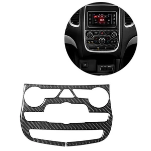 Carbon Fiber Inner Climate Control Panel Cover Trim For Dodge Durango 2014-2020 - Picture 1 of 12