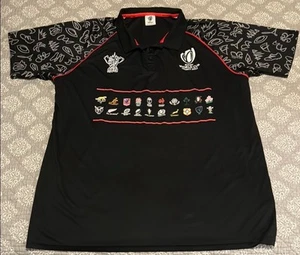 Rugby Shirt WM Frankreich Polo schwarz Souvenir Größe 4XL - Bild 1 von 4