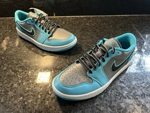 NIKE AIR JORDAN 1 LOW GOLF SHOES - COOL GREY GAMMA BLUE MENS FZ3248-001. SIZE 8 - Picture 1 of 12
