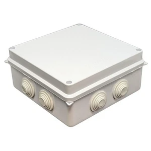 Junction box Surface-mounted IP65 150x150x70mm 8 Openings Junction box Waterproo - Picture 1 of 4