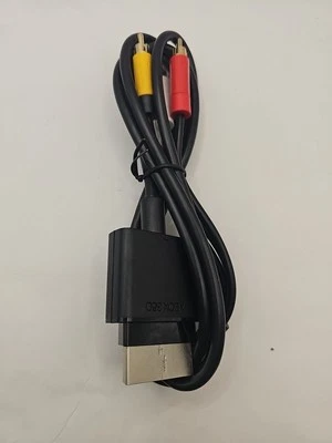 Genuine Original Microsoft XBOX 360 Console Composite TV AV CABLE - Image 1 of 4
