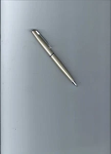 Bolígrafo vintage Parker cepillado metálico dorado y cromado con adornos torcidos-China - Imagen 1 de 9