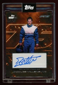 2025 Topps F1 Formula 1 Lights Out Jacques Villeneuve 75 Years Auto Orange /25 - Picture 1 of 2